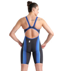 Arena Women's Powerskin Carbon Core FX SL Anthracite Limited Edition Open Back Tech Suit Swimsuit