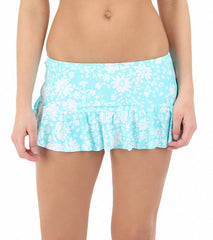 Beach House Swimwear Lake Side Floral Ruffle Swim Skirted Bikini Bottom