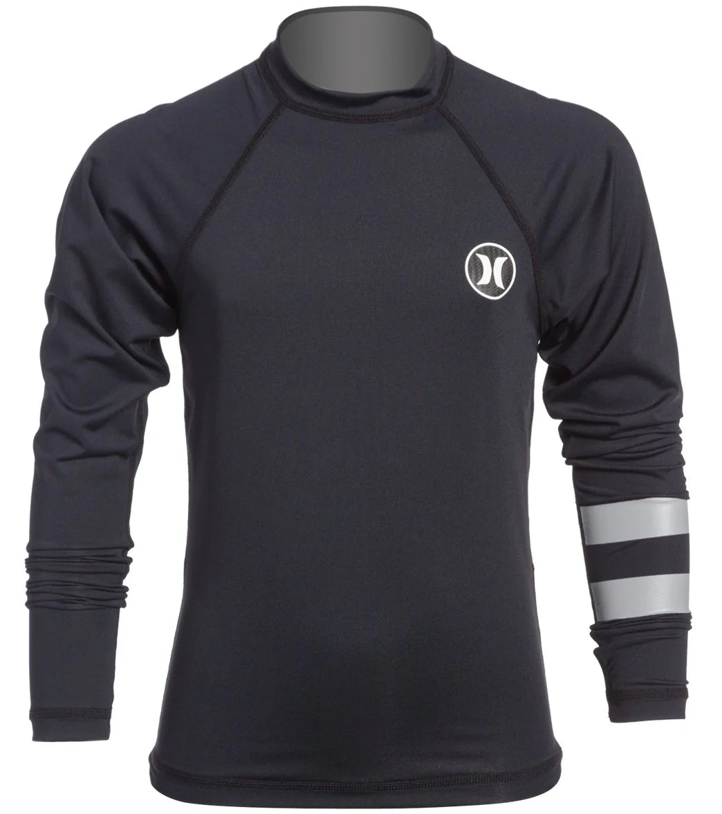 Hurley Boys' Icon Long Sleeve Rashguard (8yrs-16yrs)