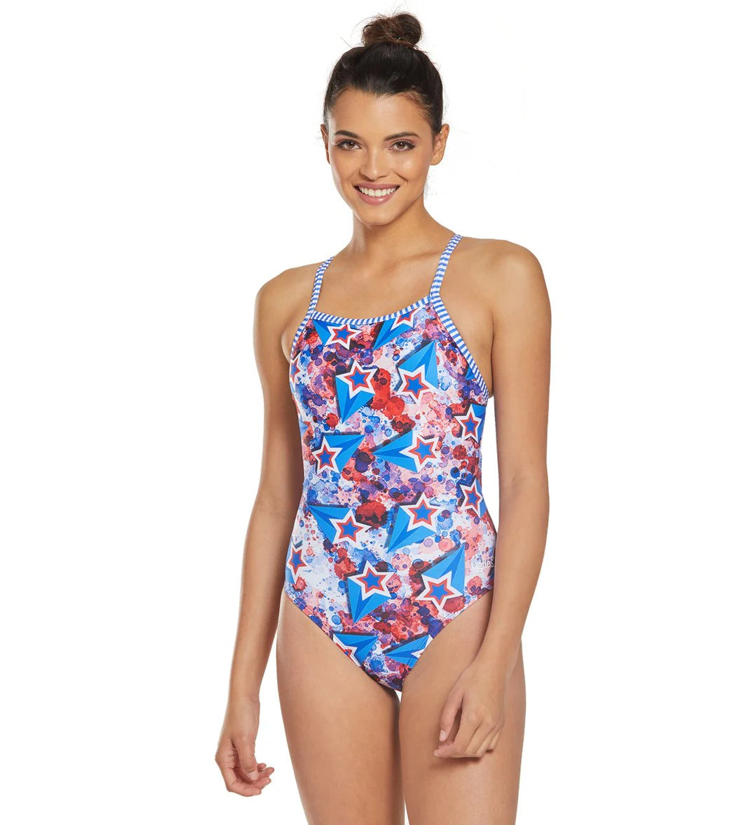 Dolfin Women's Uglies Liberty V-2 Back One Piece Swimsuit