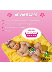 FREDS SWIM ACADEMY Girls' Reusable Swim Diaper