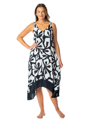 Jantzen Women's Floral Outline Maggie Scarf Dress Cover Up