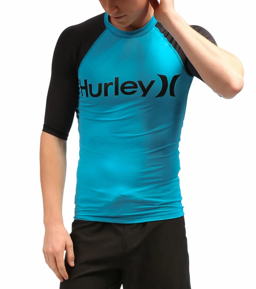 Hurley Men's One & Only Neon S/S Rashguard