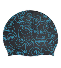 Sporti x aLILscribble Limited Edition Divide Silicone Swim Cap
