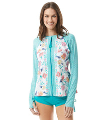 Beach House Women's Floral Fantasy Mary Long Sleeve Sun Guard Top