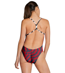 Speedo Women's Vortex Maze One Back One Piece Swimsuit