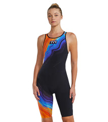 TYR Women's Venzo Volconyx Open Back Tech Suit Swimsuit