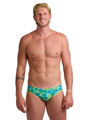 JOLYN Men's Brolyn Water Blossom Brief Swimsuit