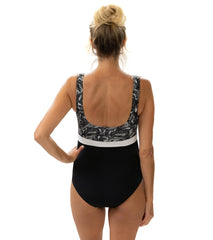 Dolfin Aquashape Women's Color Block Moderate Scoop Back One Piece Swimsuit