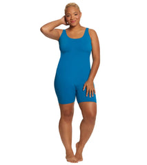 Sporti Plus Size HydroLast Chlorine Resistant Scoop Back Unitard One Piece Swimsuit