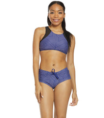 Sporti Active Chevron High Neck Crop Bikini Top