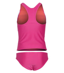 Speedo Girls' Solid Horizontal Splice Tankini Set (Big Kid)