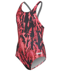 Arena Girls' Painted SwimPro Back One Piece Swimsuit