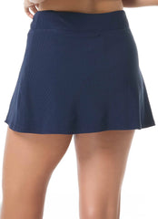 Beach House Women's Paloma Beach Solids Rib Winner Swim Skort
