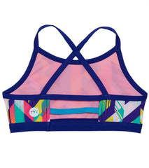 TYR Girls' Paint Party Trinity Bikini Top (Big Kid)