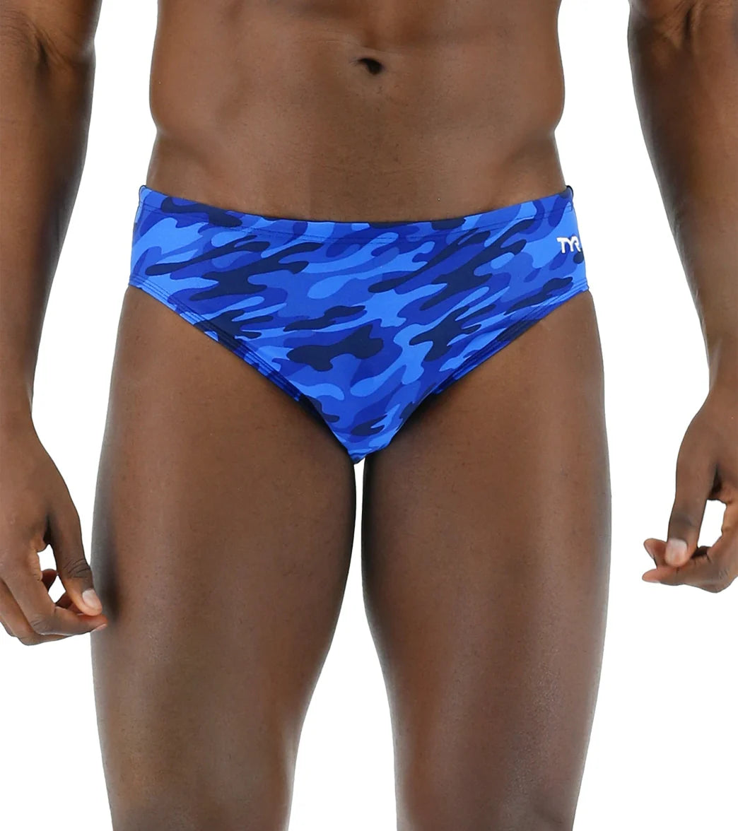 TYR Men's Camo Racer Brief Swimsuit
