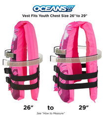 Aqua Leisure Kids' USCGA 3 Buckle Personal Flotation Device (50-90 lbs.)