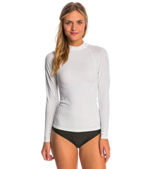 Sporti Women's Solid L/S UPF 50+ Sport Fit Rash Guard