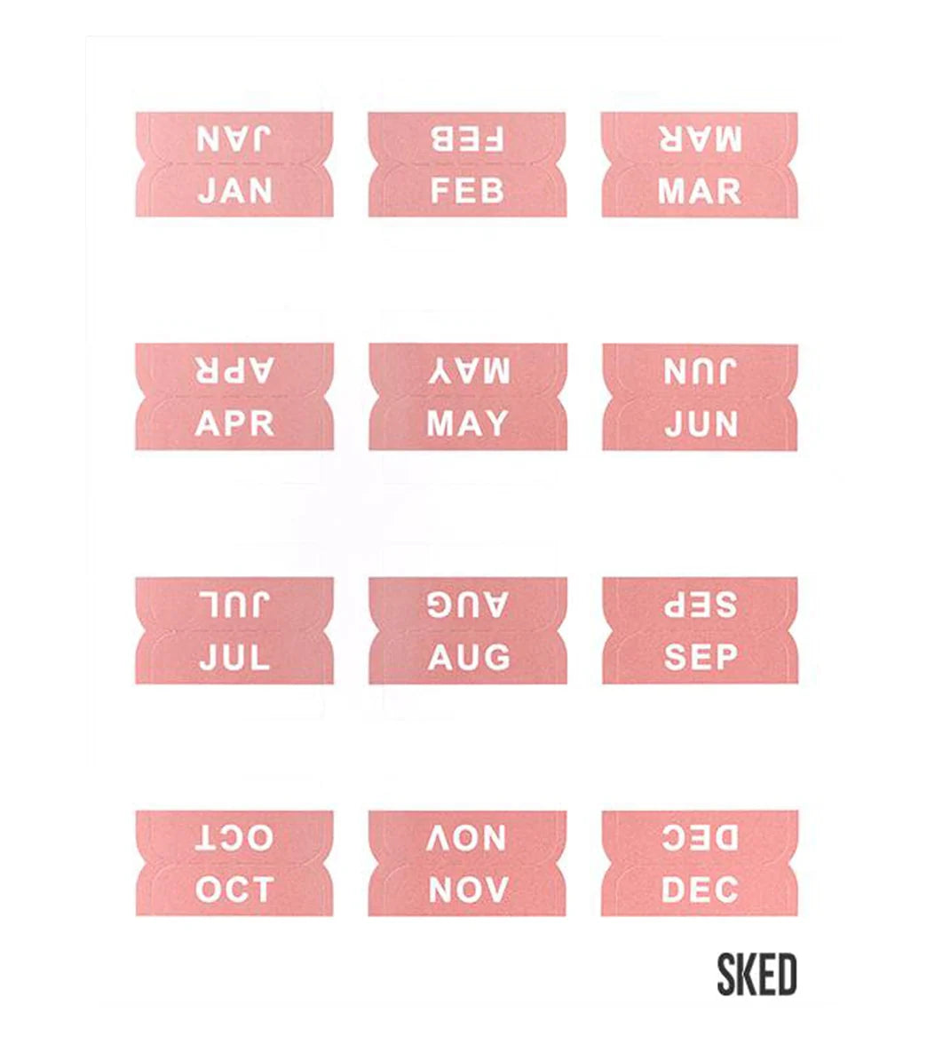 Sked Planner Monthly Tab Stickers