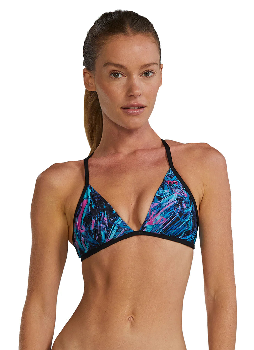 TYR Women's Marmaris Durafast Elite Triangle Tieback Bikini Top
