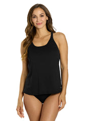 TYR Women's Solid Durafast Elite Taylor Tankini Top