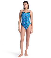 Arena Women's Pooltiles Challenge Back One Piece Swimsuit