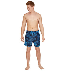 Speedo Men's 16" Coral Tides Redondo Edge Comfort Liner Swim Trunks