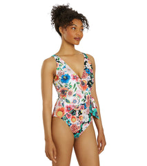 Johnny Was Women's Mirror and Evening Palace Wrap One Piece Swimsuit