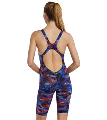 TYR Women's Avictor 2.0 USA Open Back Tech Suit Swimsuit