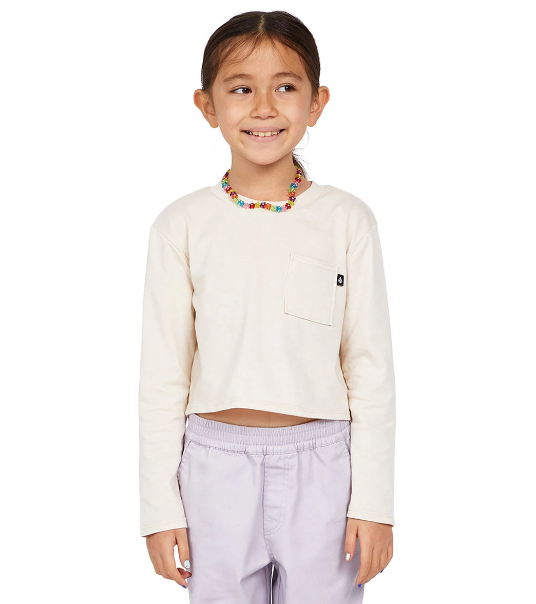 Volcom Girls' Pocket Dial Long Sleeve Tee (Big Kid)