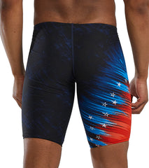 TYR Men's Valiance Large Logo Jammer Swimsuit