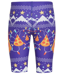 Sporti Limited Edition Ugly Sweater Pizza Tree Jammer Swimsuit Youth (22-28)