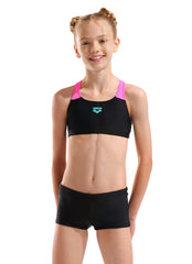 Arena Girls' Solid Two Piece Bikini Set (Little Kid, Big Kid)