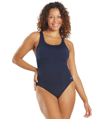 EQ Swimwear Women's Solid Harmony Long Torso One Piece Swimsuit