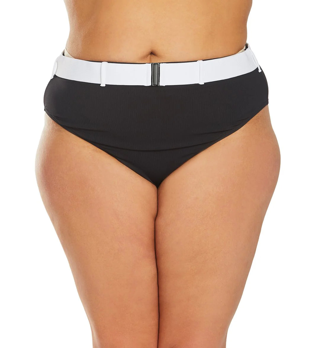 Volcom Plus Size Simply Rib Retro Bikini Bottom