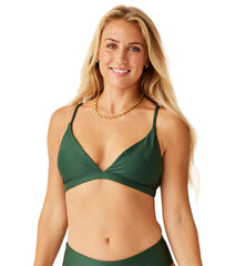 Carve Designs Women's Drea V-Neck Compression Bikini Top