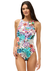 Johnny Was Women's Roseum Tie Back One Piece Swimsuit