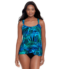 Miraclesuit Women's Palm Reeder Dazzle Tankini Top Tankini Top