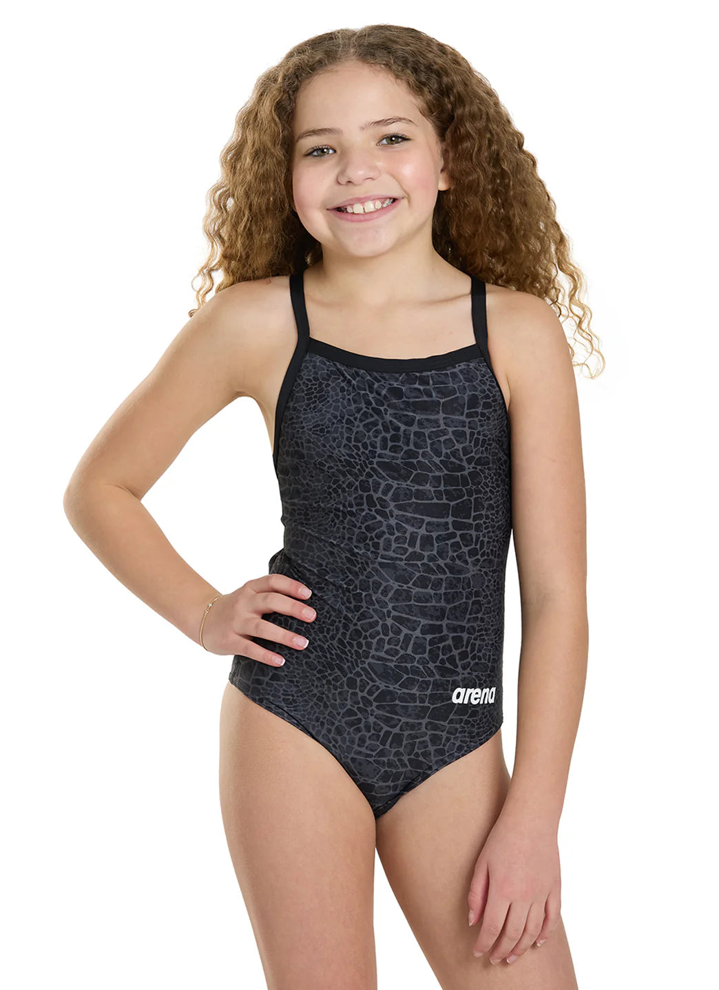 Arena Women's Snakeskin Lightdrop Back One Piece Swimsuit