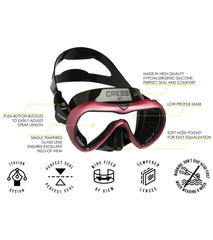 Cressi A1 Yellow Anti-Fog Lens Scuba Mask