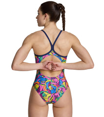 Arena Women's Rose Parade Light Drop Back One Piece Swimsuit