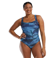 TYR Active Women's Asperus Square Neck Controlfit Durafast Elite One Piece Swimsuit