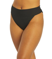 Hurley Women's Baby Rib High Waist Bikini Bottom
