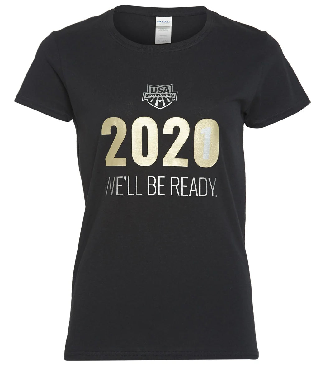 USA Swimming Women's 2021 We Will Be Ready Crew Neck T-Shirt