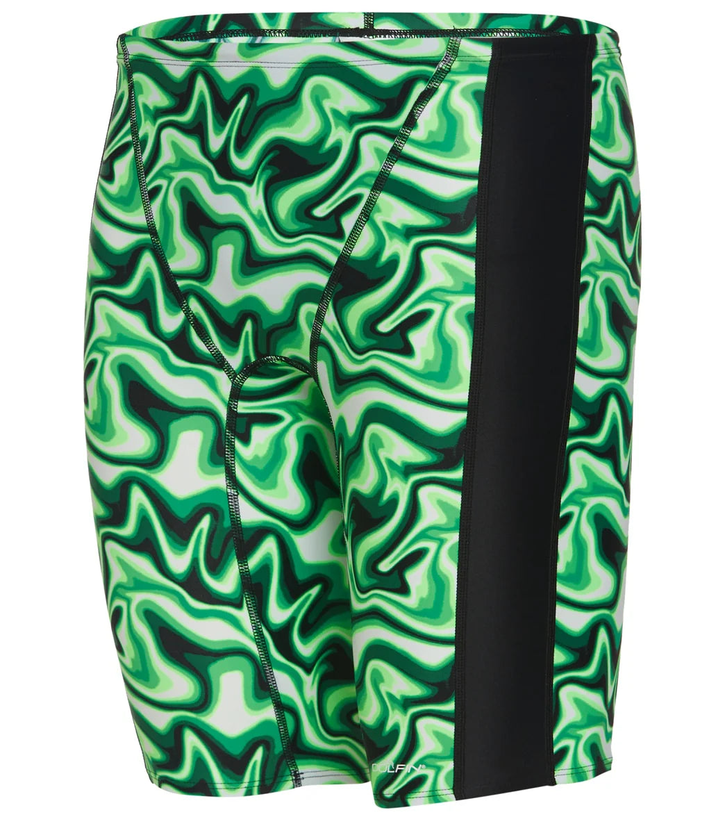 Dolfin Men's Xtrasleek Surge Print Spliced Jammer Swimsuit