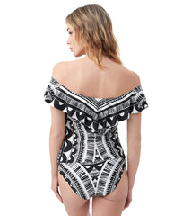 Trina Turk Women's Hula Ruffle Tankini Top
