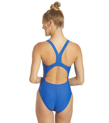 Sporti Solid Wide Strap One Piece Swimsuit (22-44)