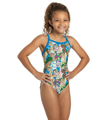 Sporti x Mat Chavez Limited Edition Backstroke Beauties Thin Strap One Piece Swimsuit Youth (22-28)