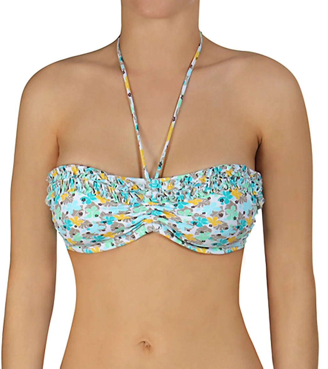 Beach House Swimwear Maui Floral Bandeau Bra Bikini Top