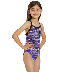 Sporti Shark Thin Strap One Piece Swimsuit Youth (22-28)